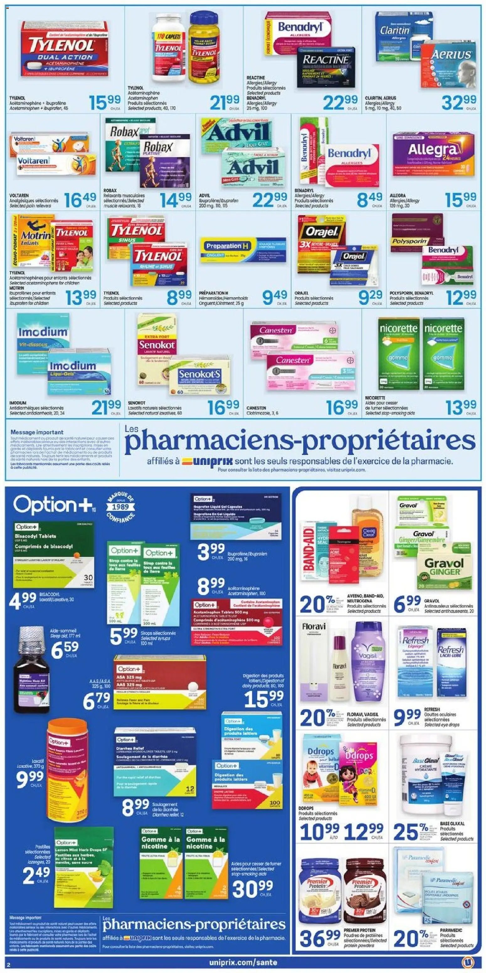 Uniprix weekly flyer / circulaire