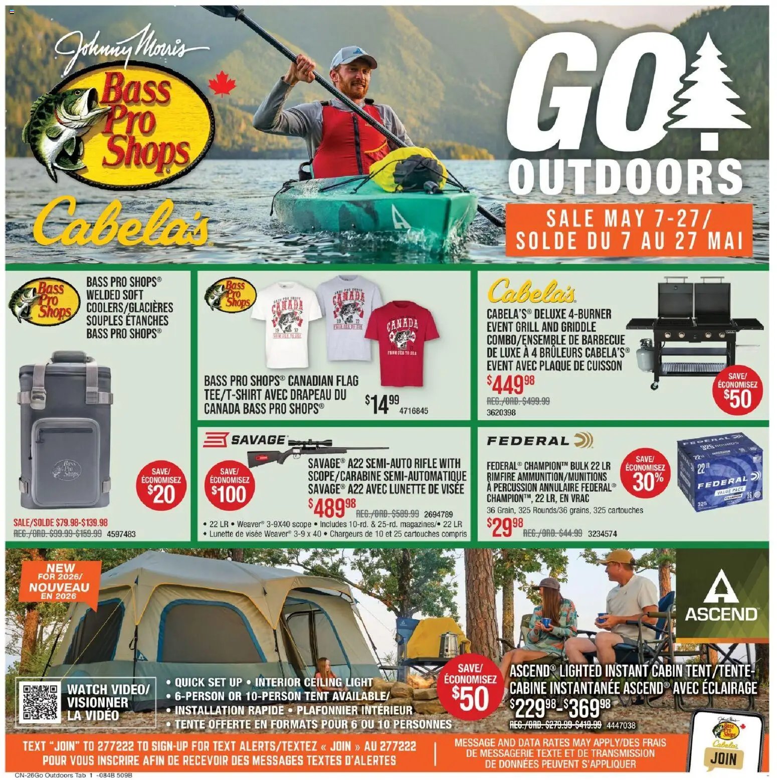 Cabelas weekly flyer / circulaire (2026-05-07 - 2026-05-27) | 1