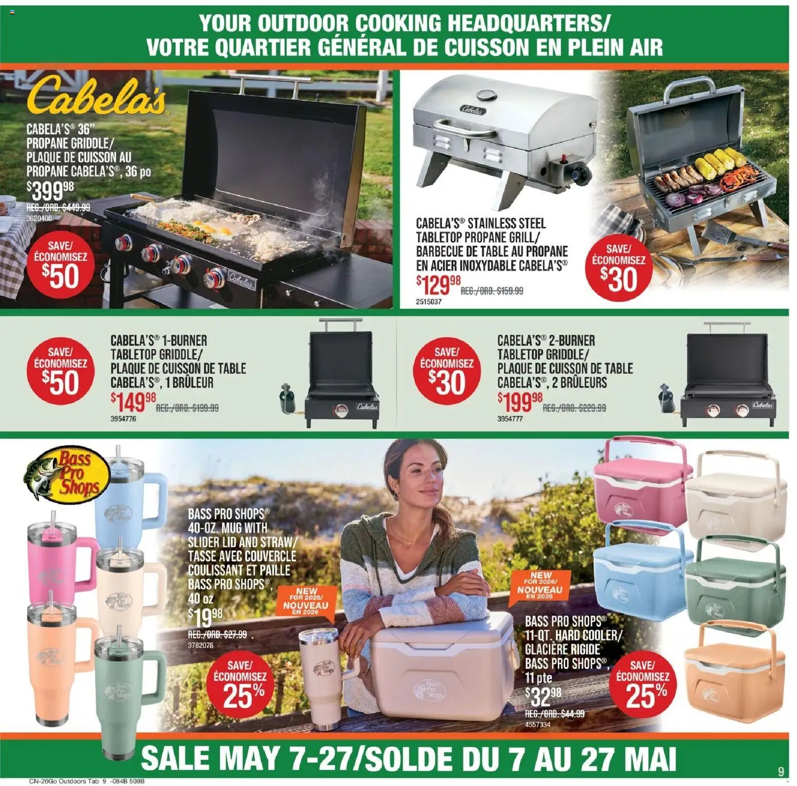 Cabelas weekly flyer / circulaire (2026-05-07 - 2026-05-27) | 9