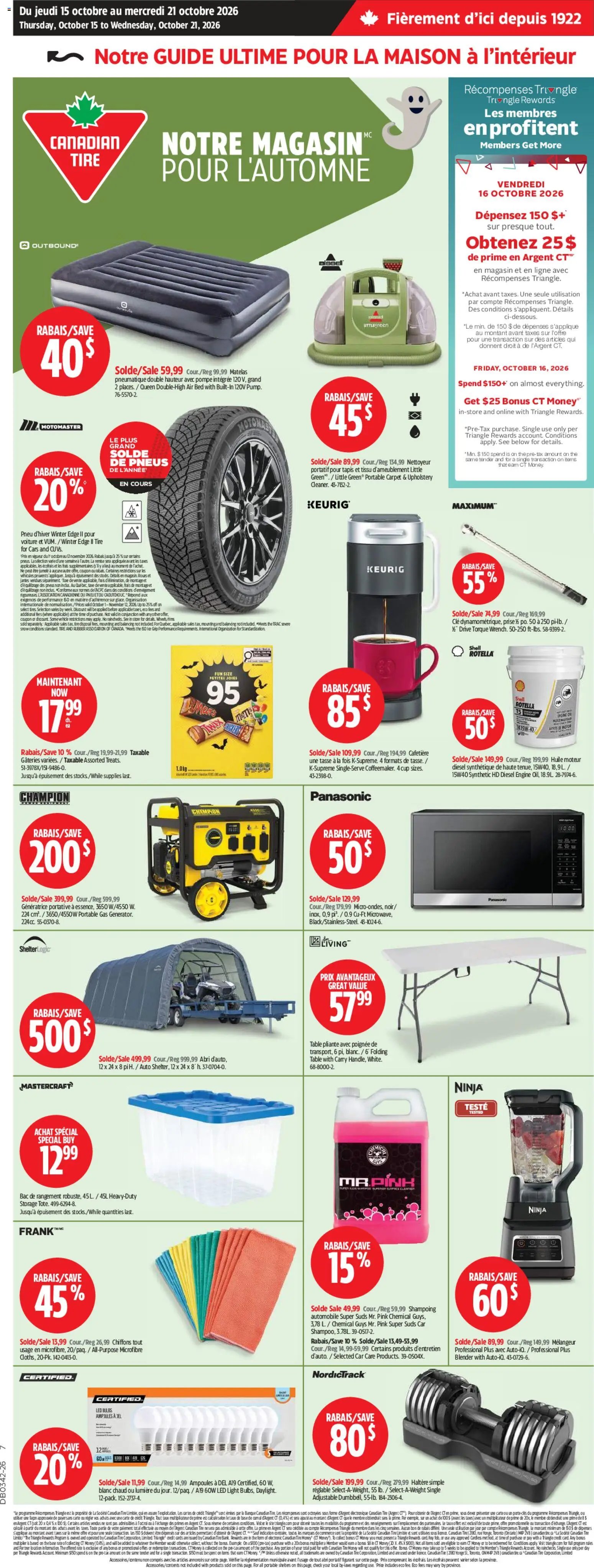 Canadian Tire circulaire