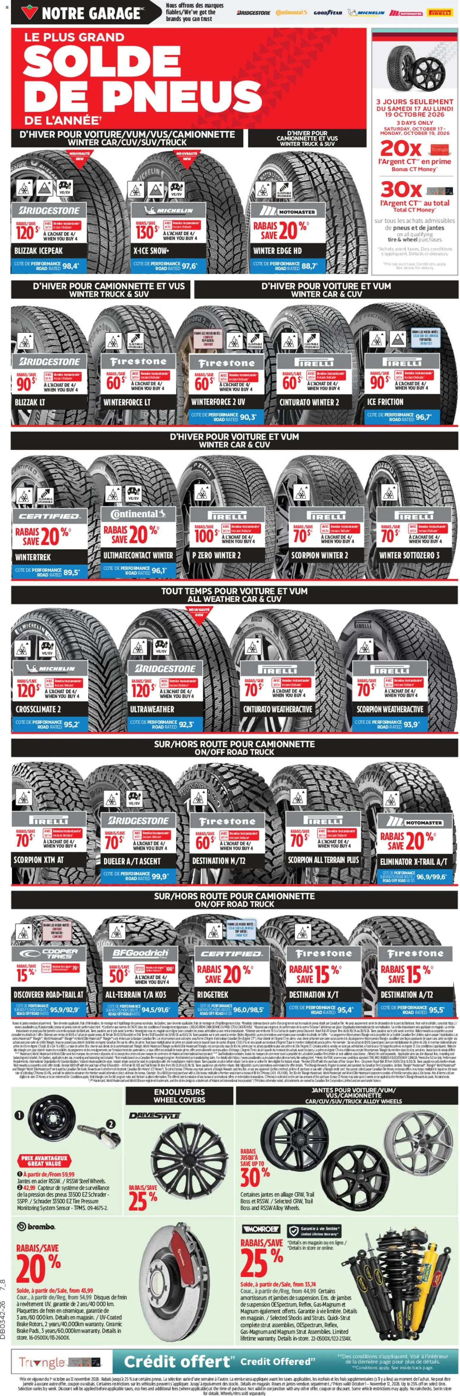 Canadian Tire circulaire