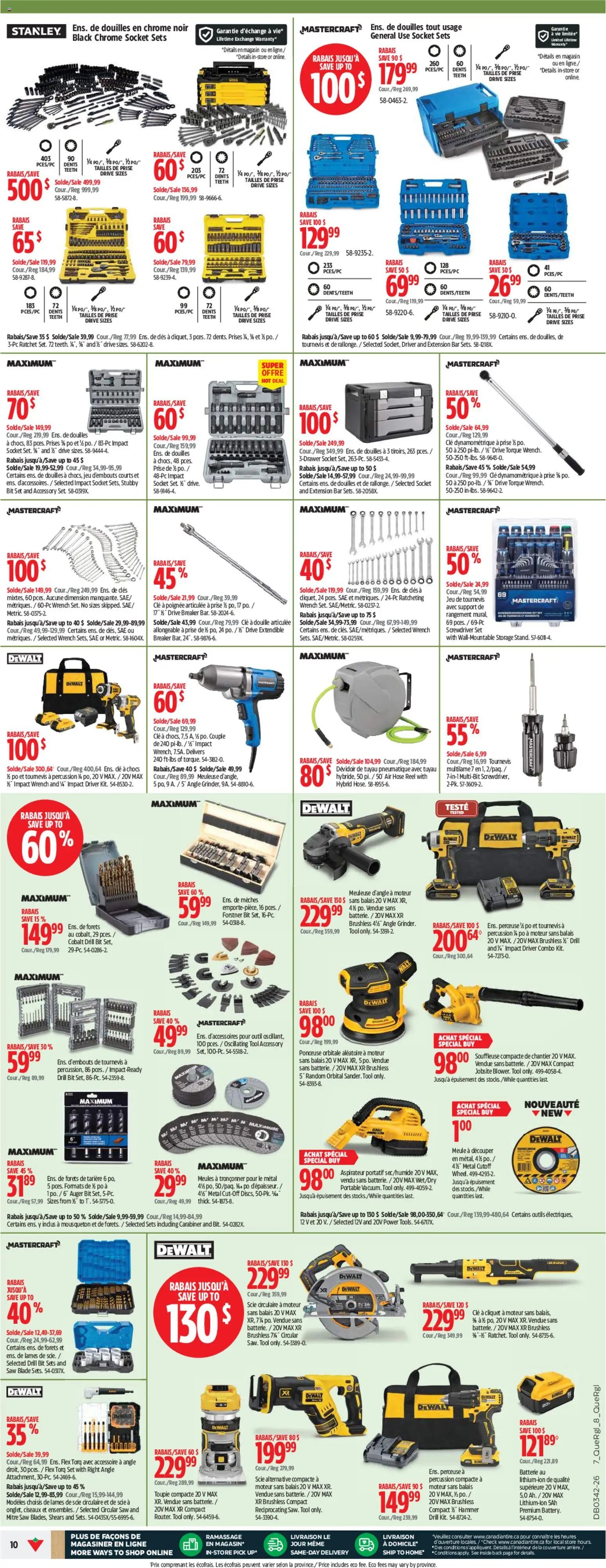 Canadian Tire circulaire