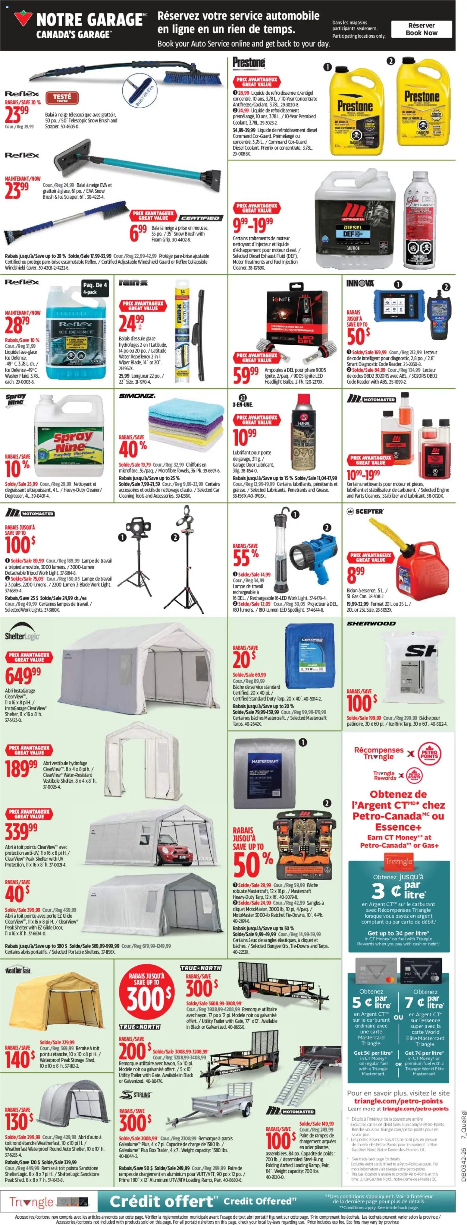Canadian Tire circulaire