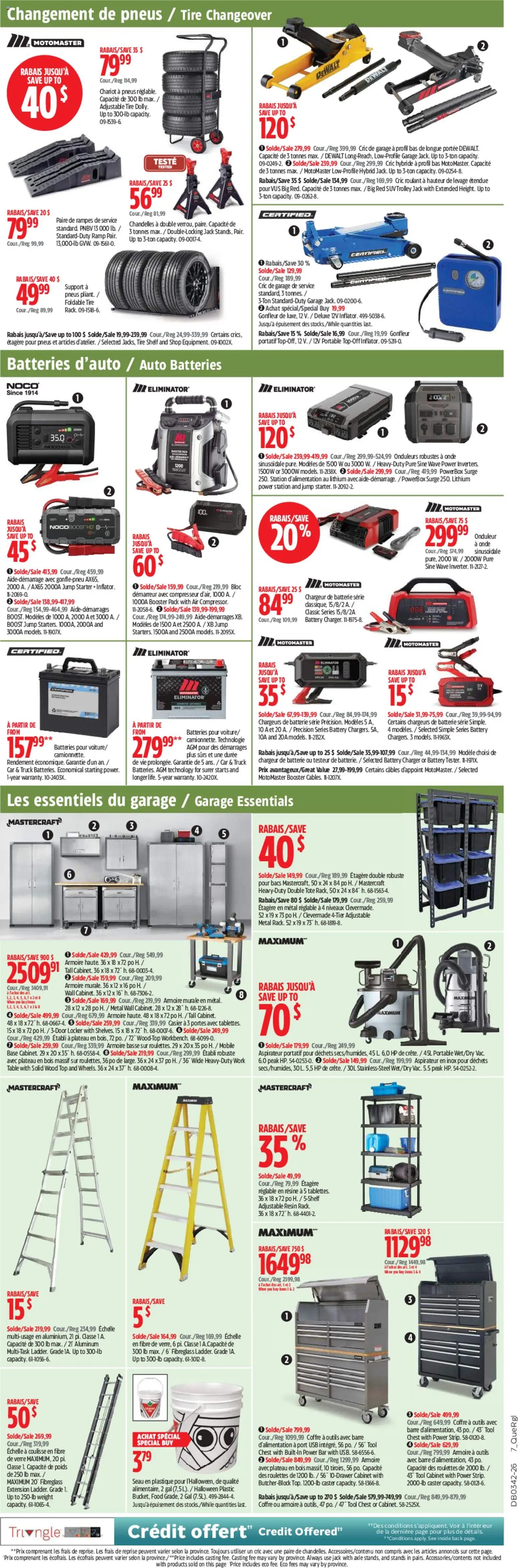 Canadian Tire circulaire