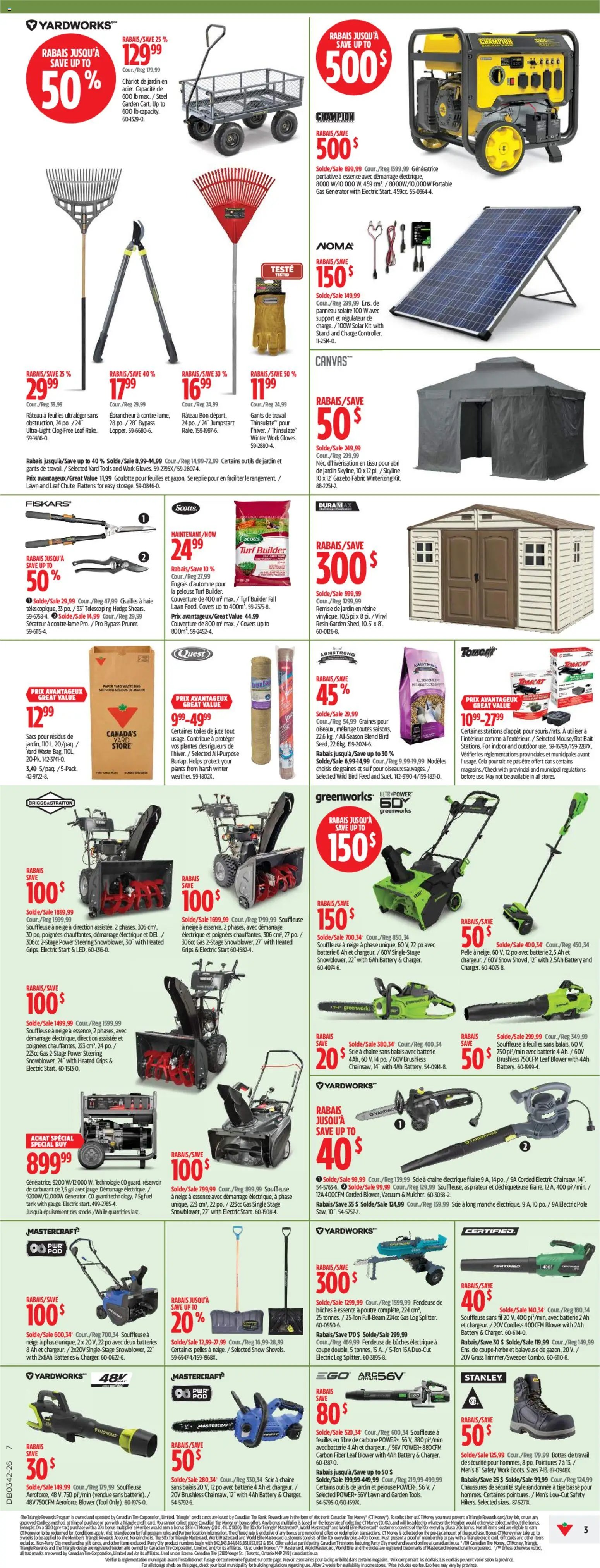 Canadian Tire circulaire