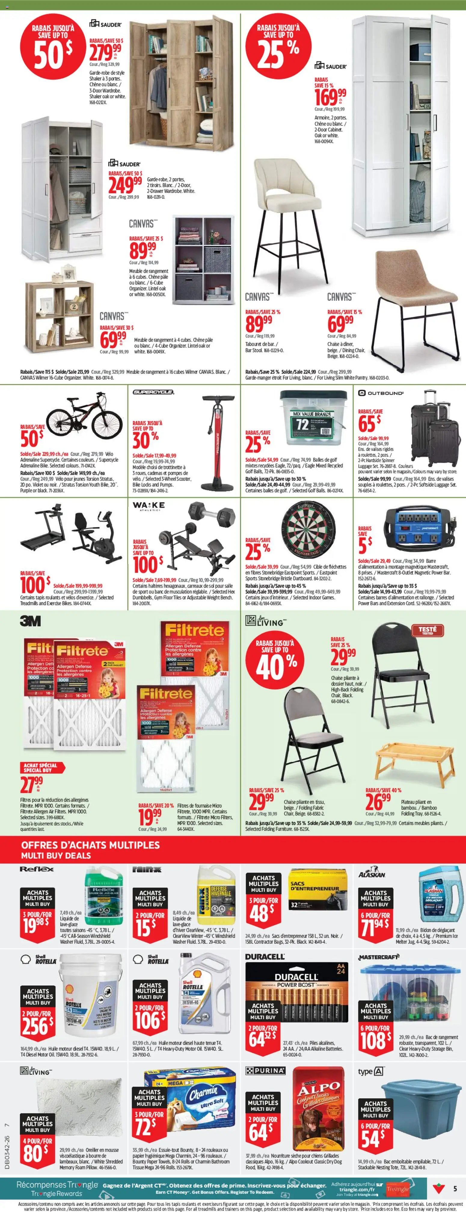 Canadian Tire circulaire
