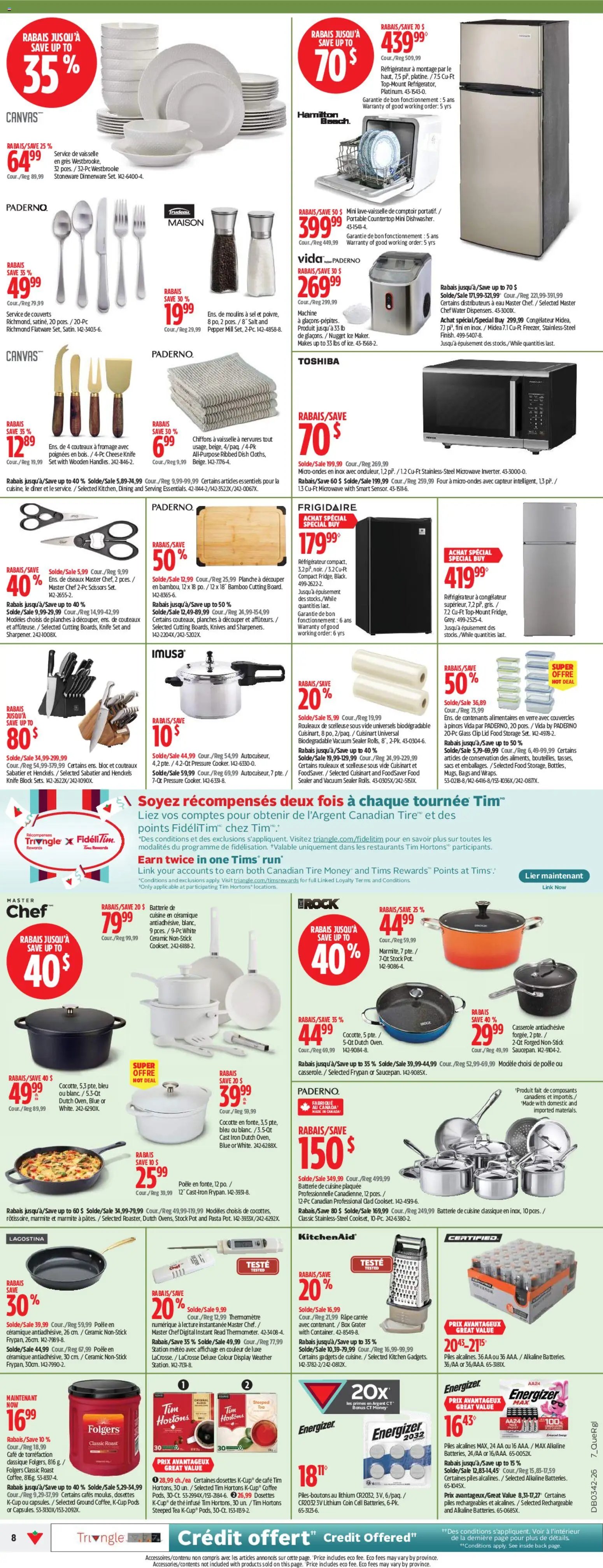 Canadian Tire circulaire
