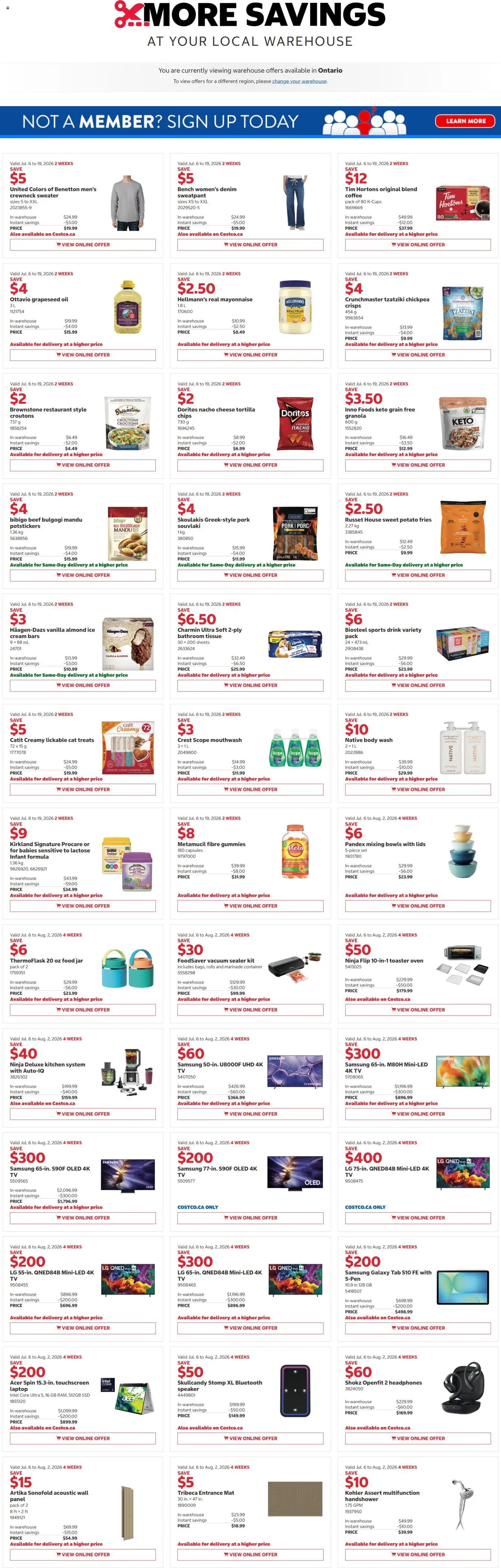 Costco weekly flyer