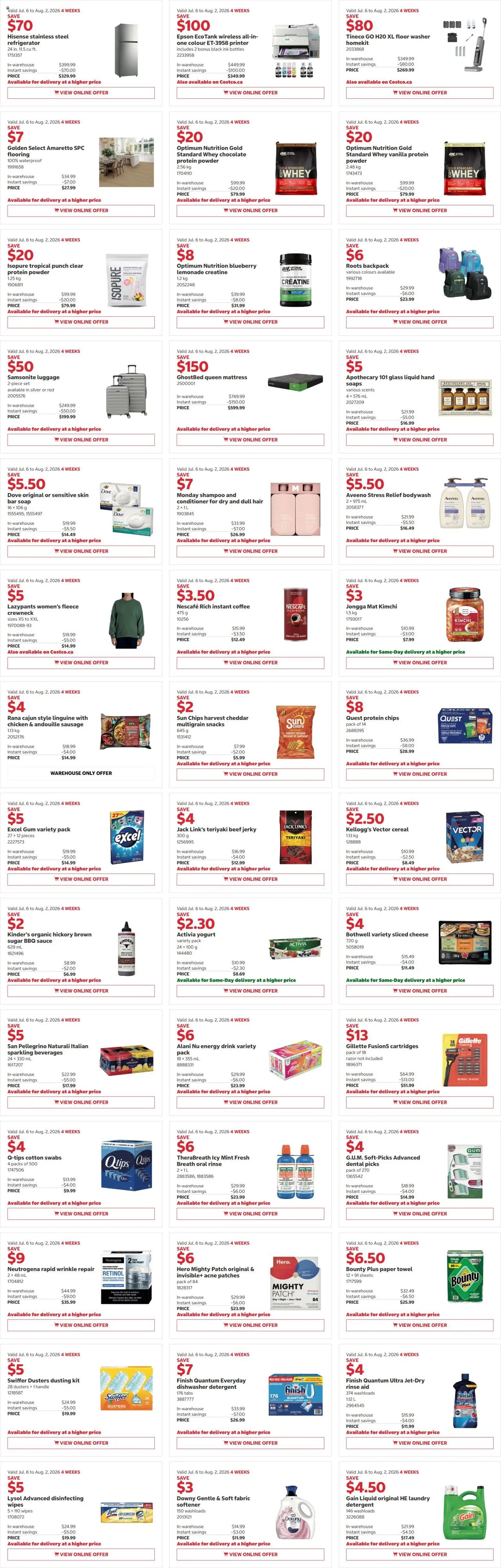 Costco weekly flyer
