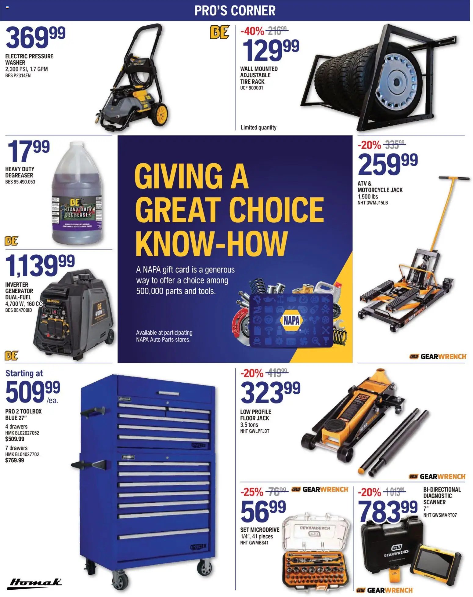 NAPA Auto Parts weekly flyer