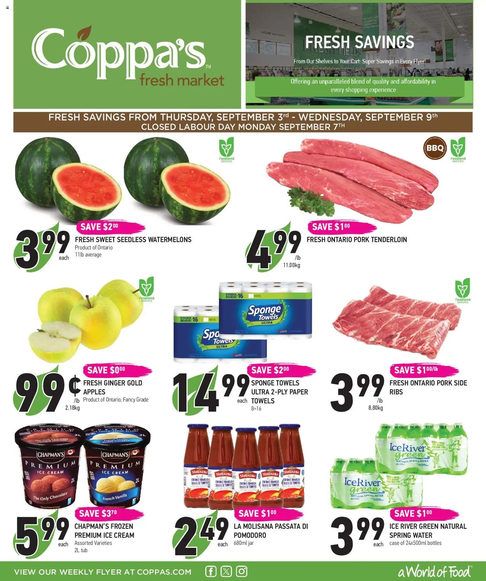 Coppas Fresh Market weekly flyer / circulaire