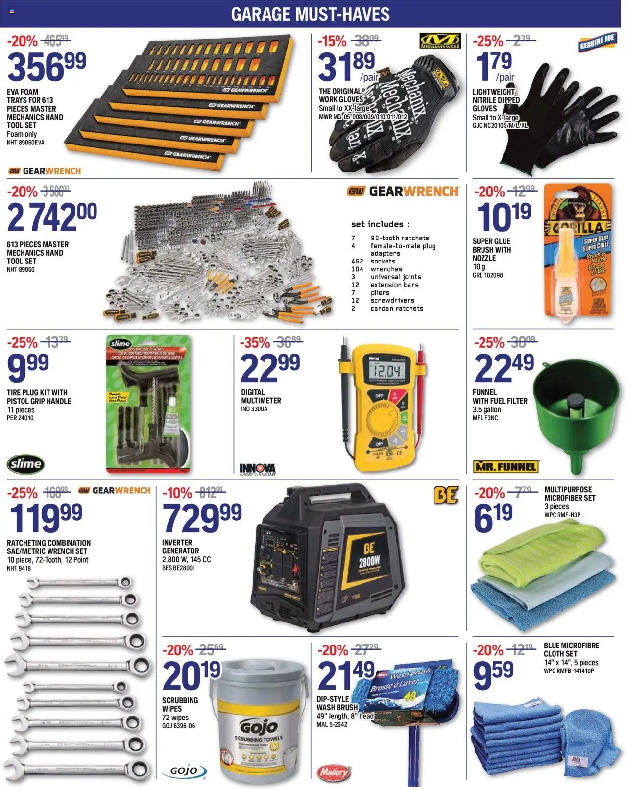 NAPA Auto Parts weekly flyer / circulaire