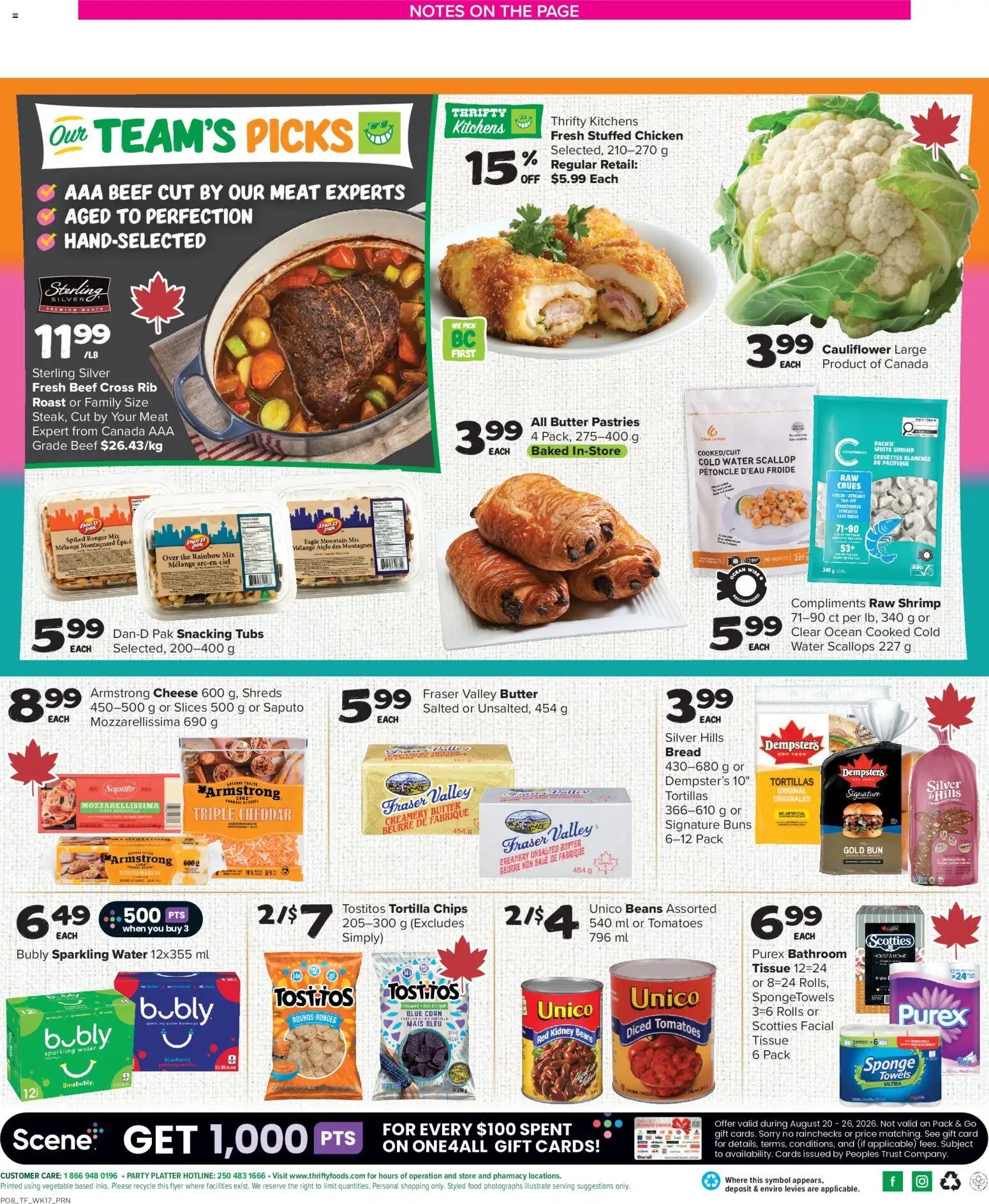 Thrifty Foods weekly flyer / circulaire