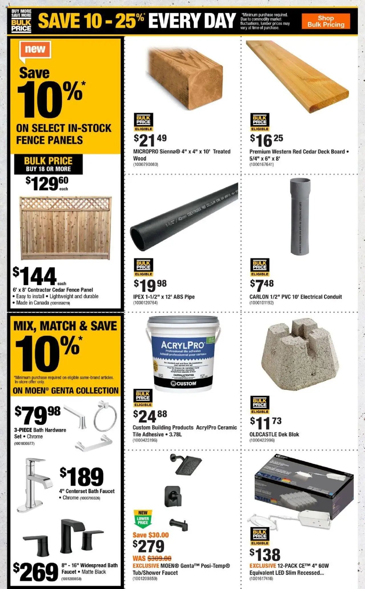 Home Depot flyer - BC