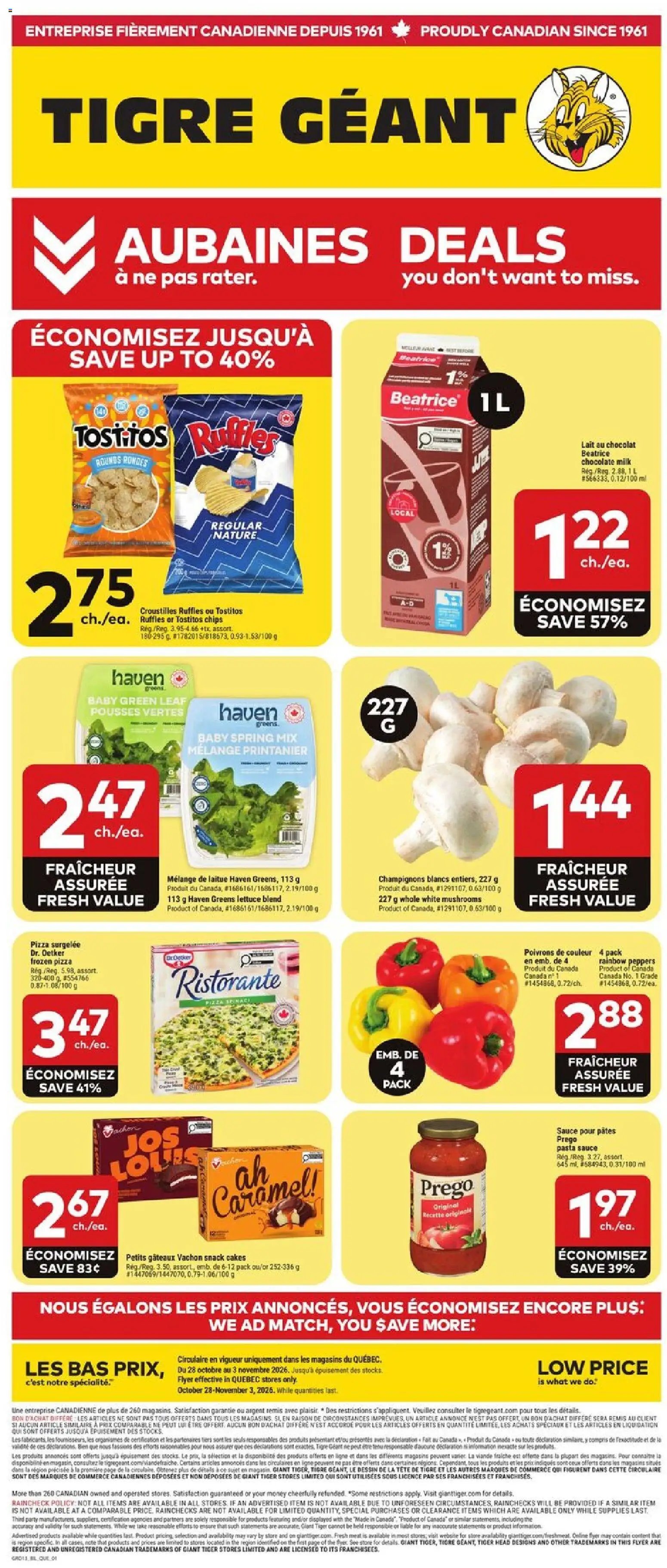 Giant Tiger weekly flyer / circulaire