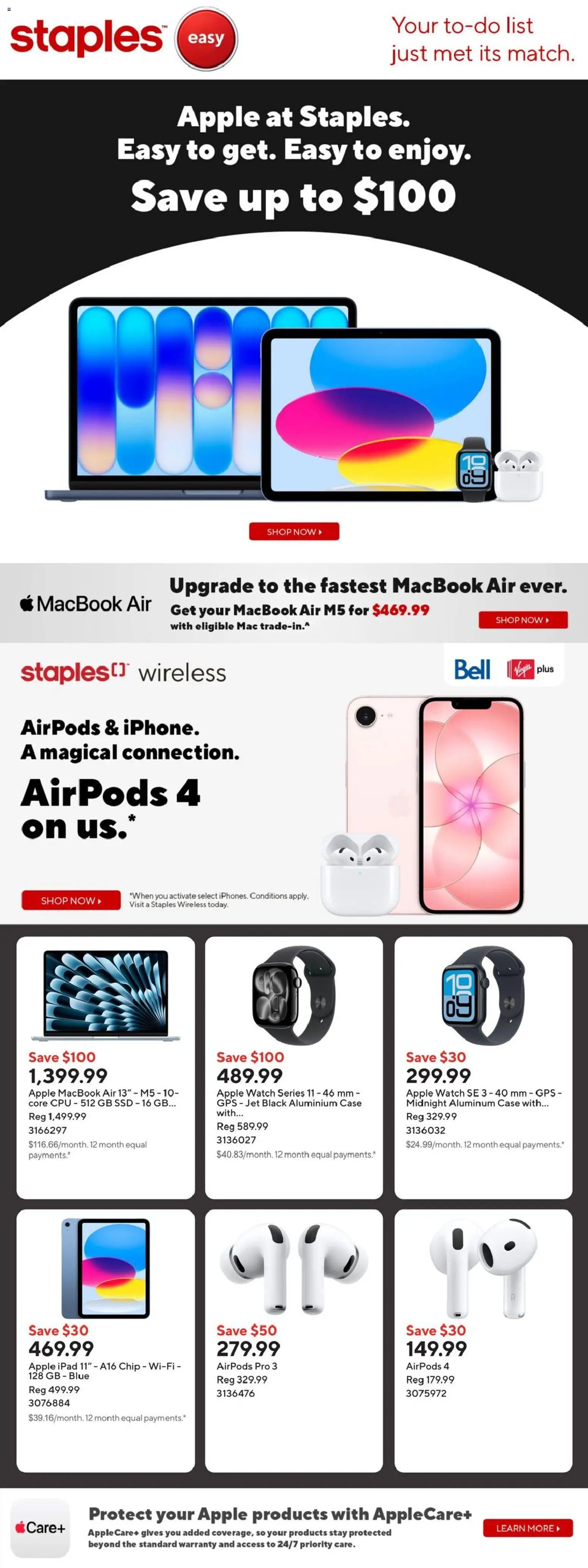 Staples weekly flyer / circulaire