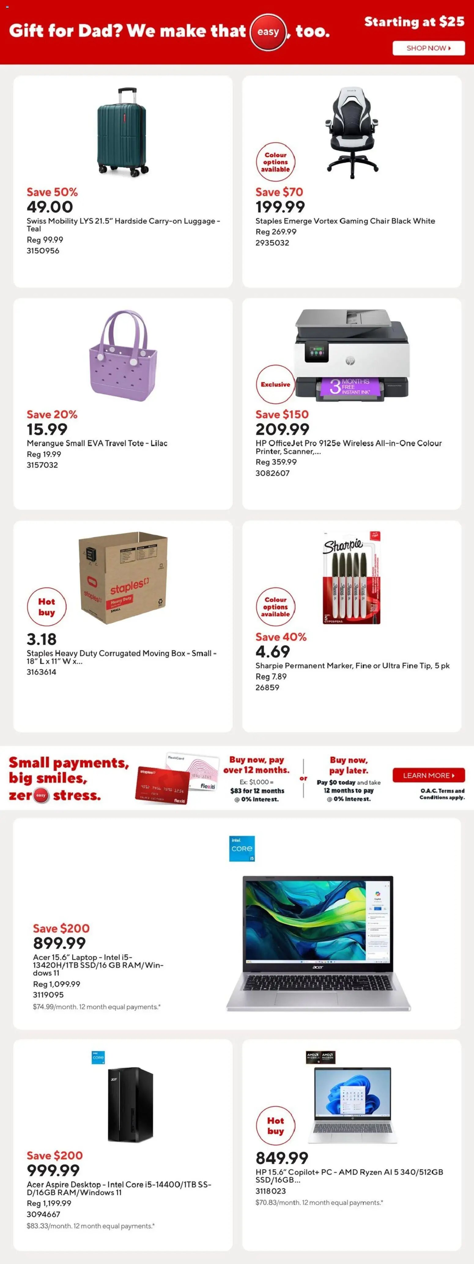 Staples weekly flyer / circulaire