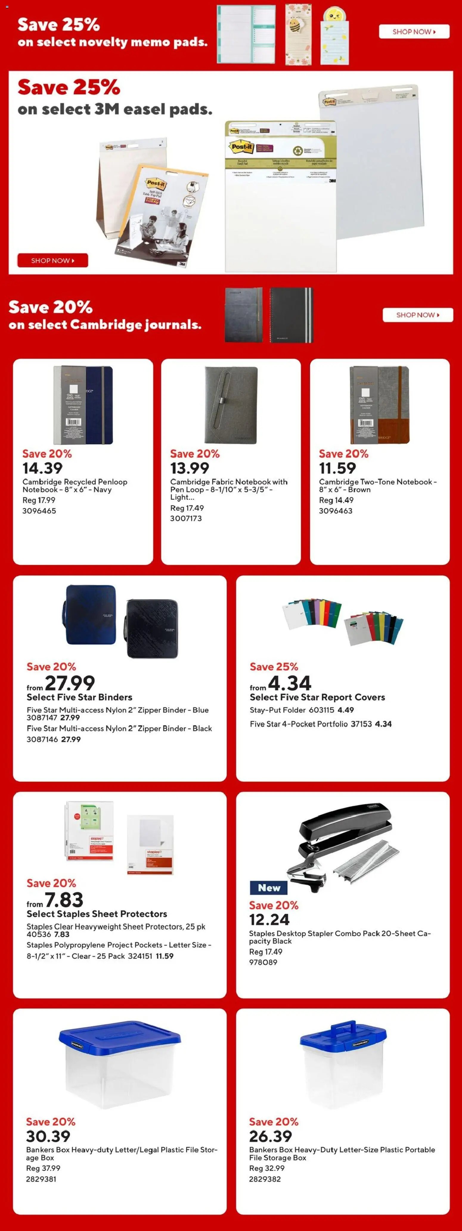 Staples weekly flyer / circulaire