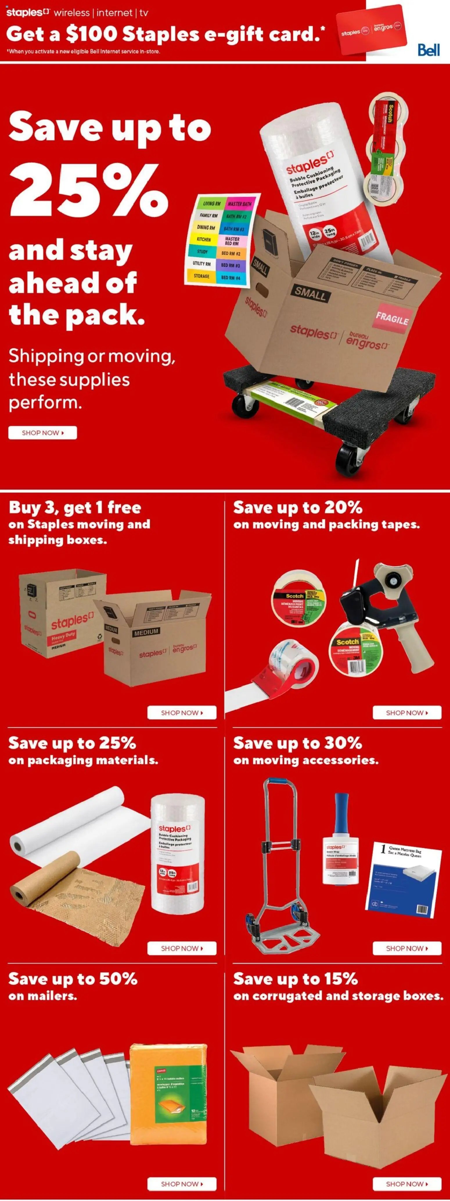 Staples weekly flyer / circulaire