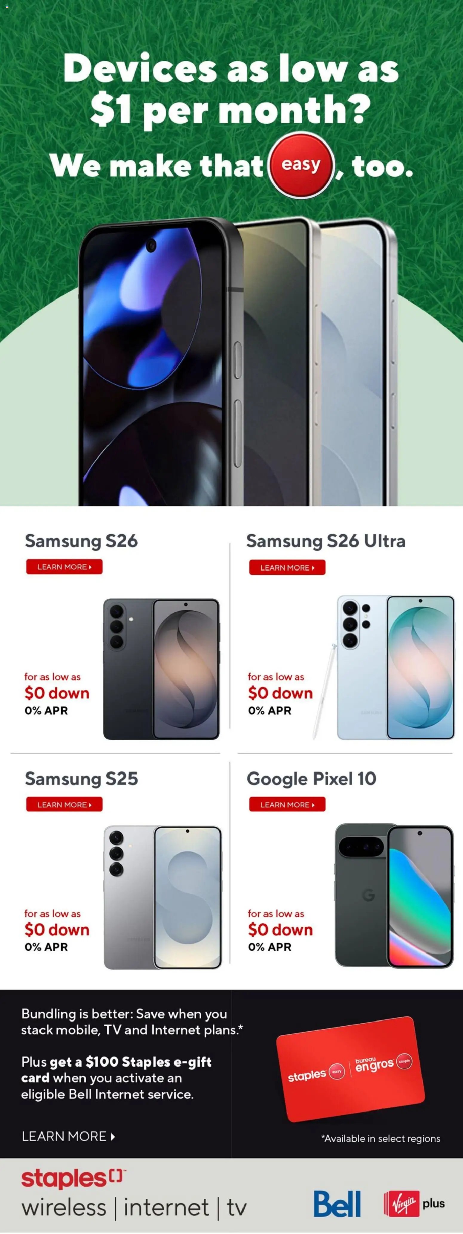 Staples weekly flyer / circulaire