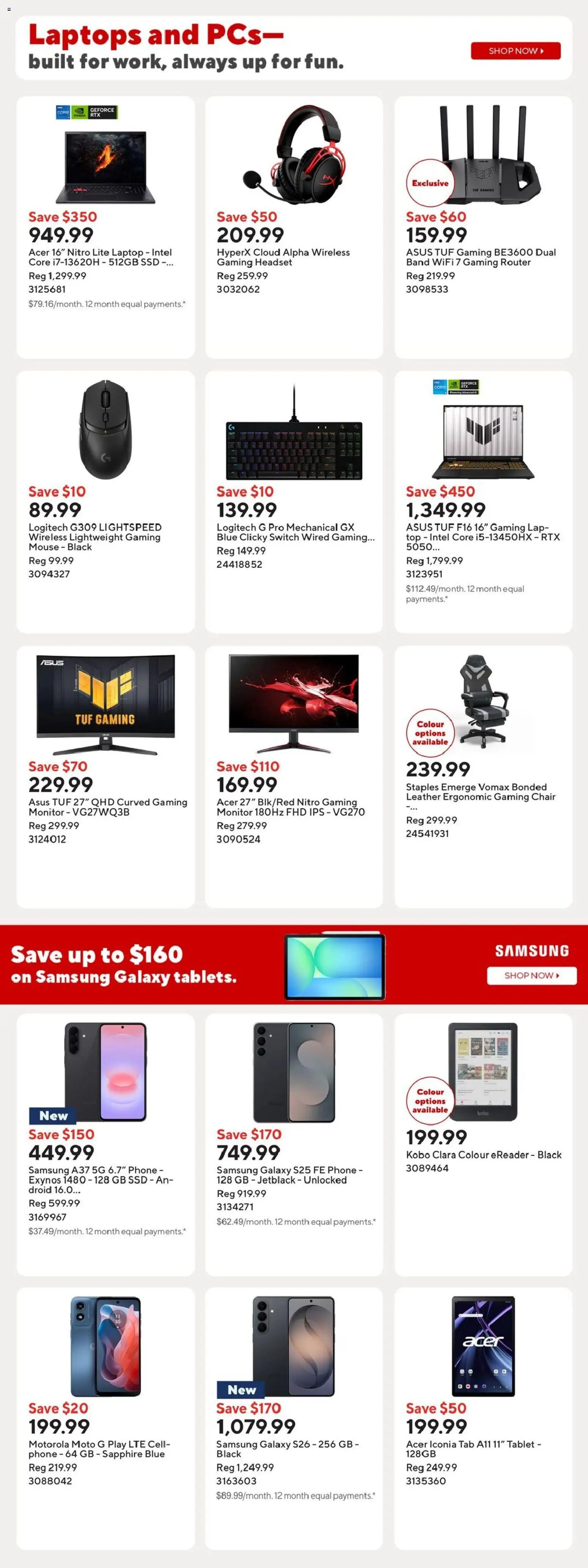 Staples weekly flyer / circulaire