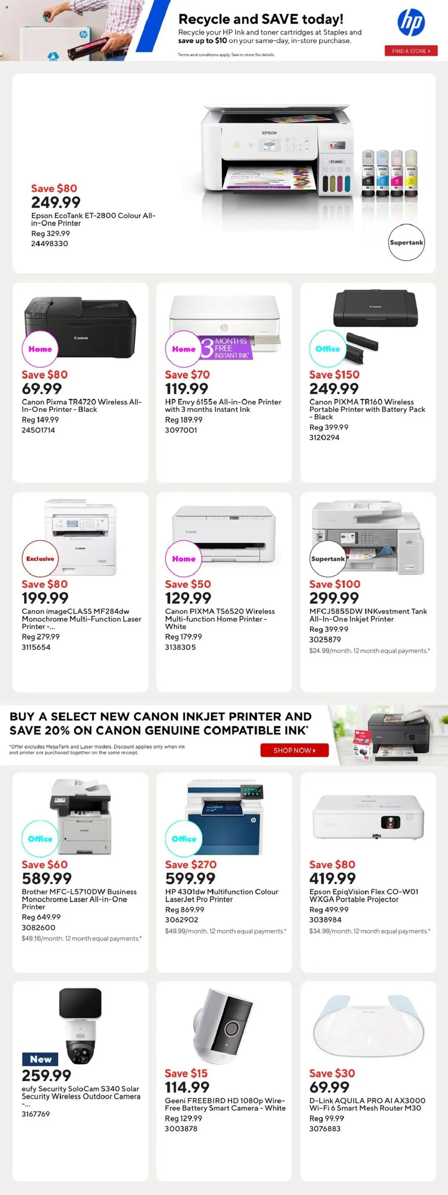 Staples weekly flyer / circulaire