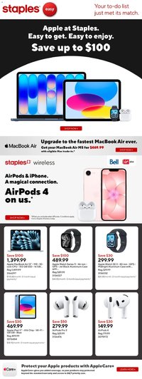 Staples weekly flyer / circulaire