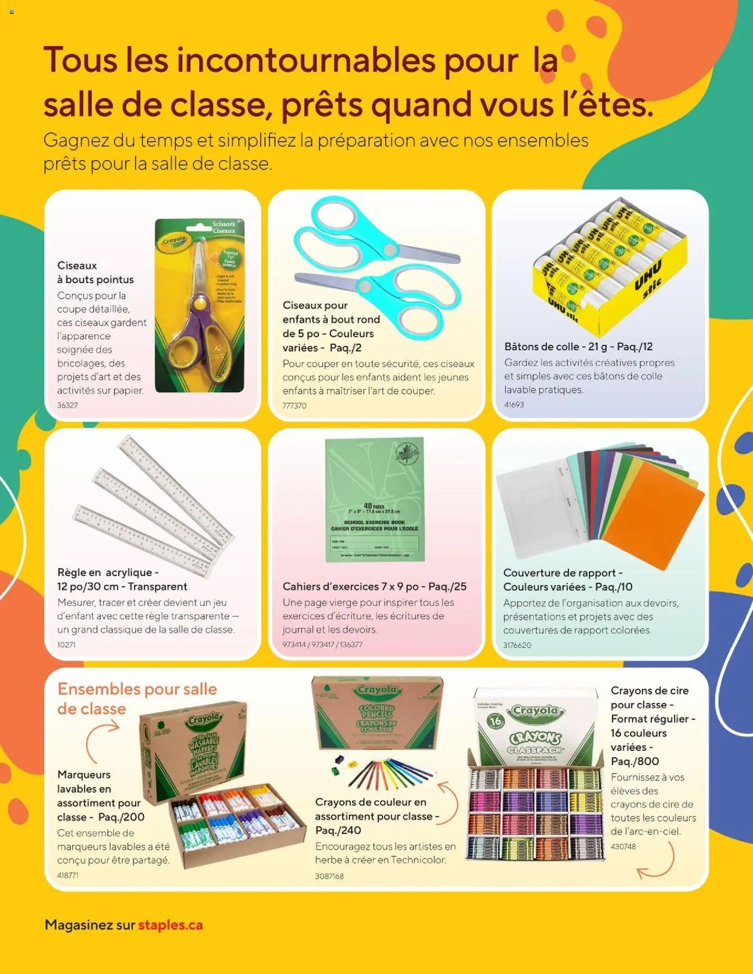 Staples circulaire - Bulletin d'information trimestriel