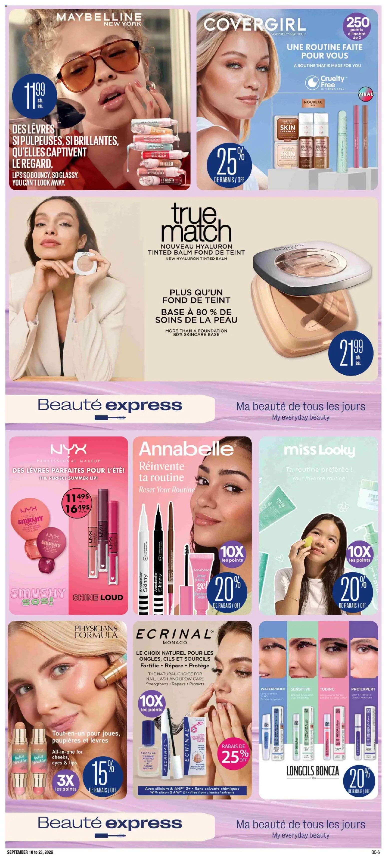 Jean Coutu - Encart Beauté