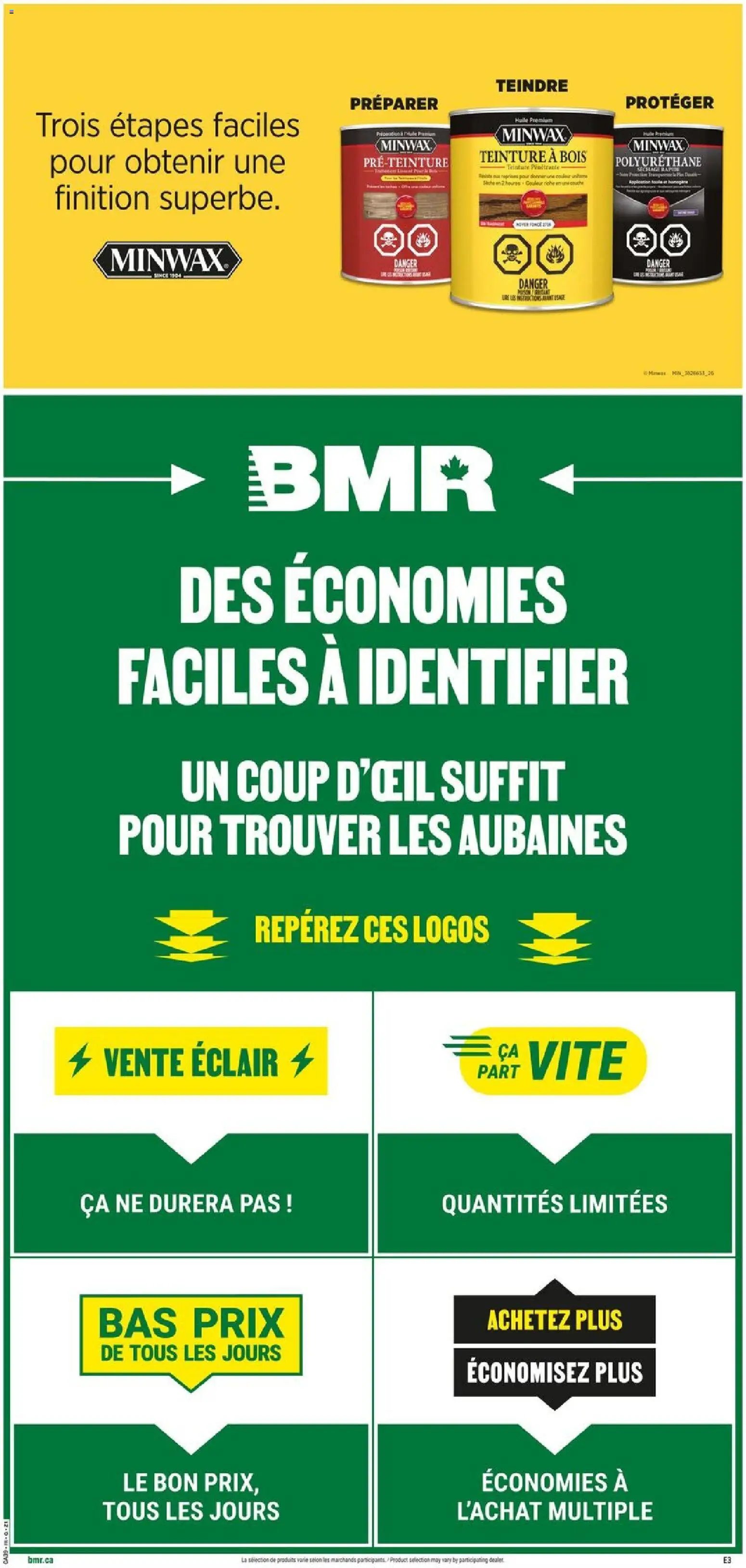 BMR weekly flyer / circulaire