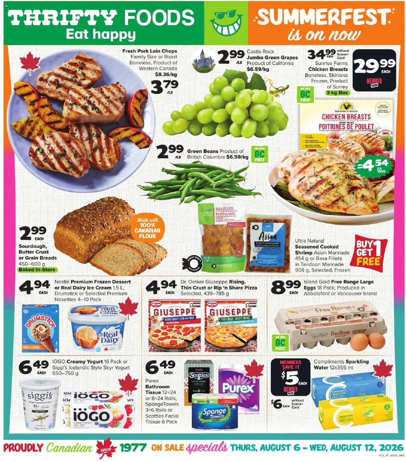 Thrifty Foods weekly flyer / circulaire