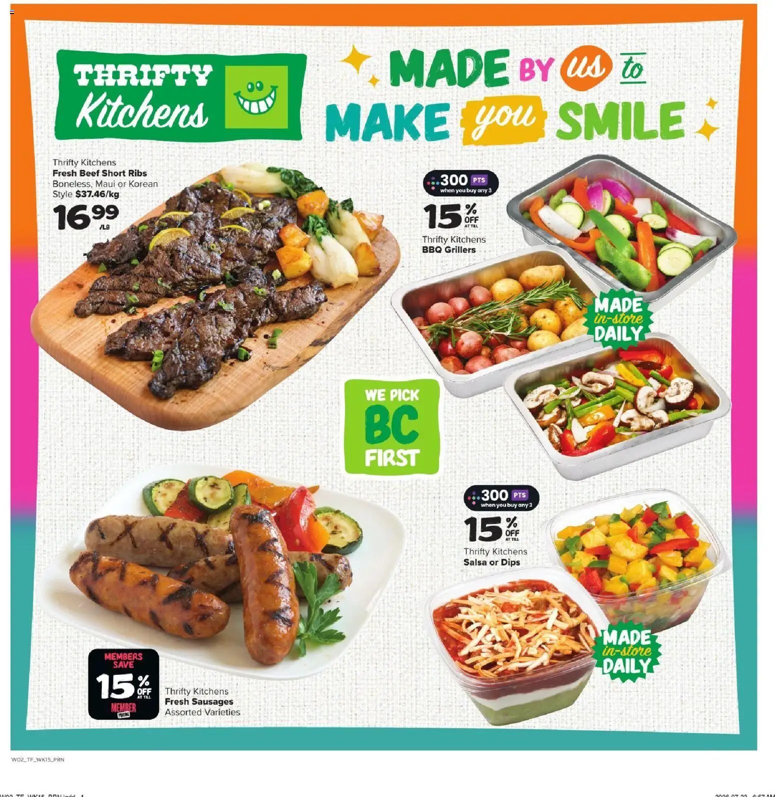 Thrifty Foods weekly flyer / circulaire
