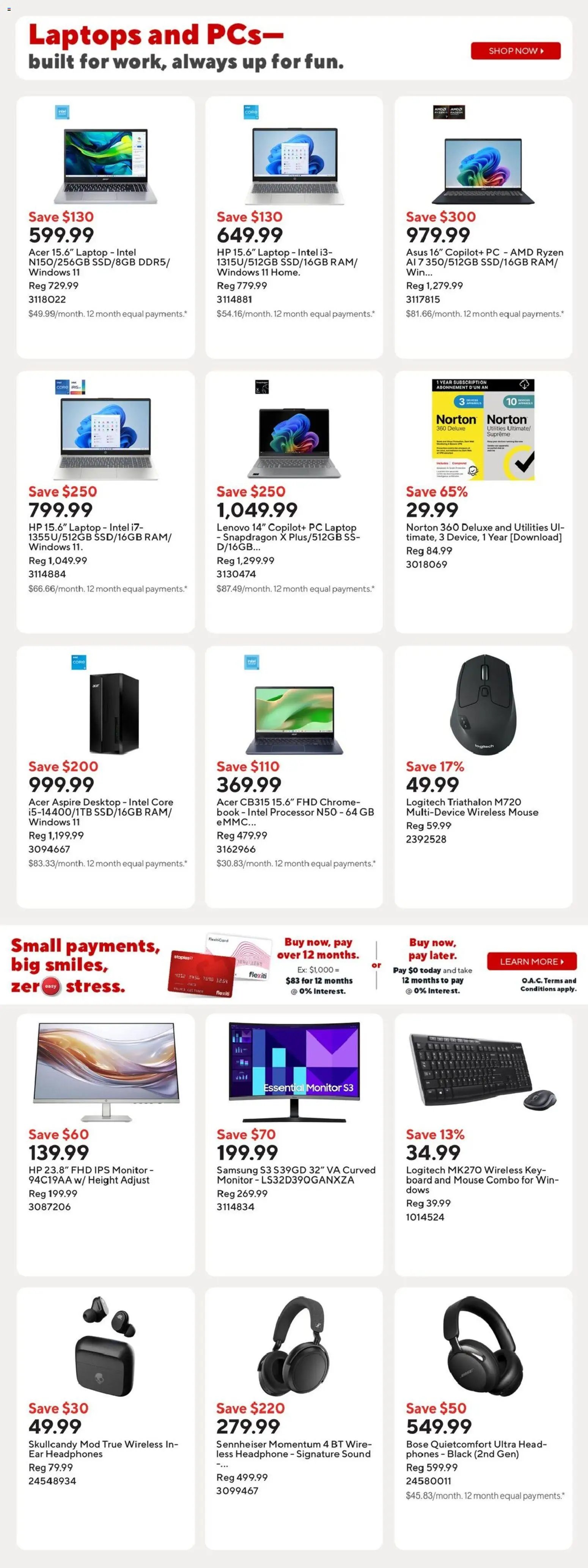Staples weekly flyer / circulaire