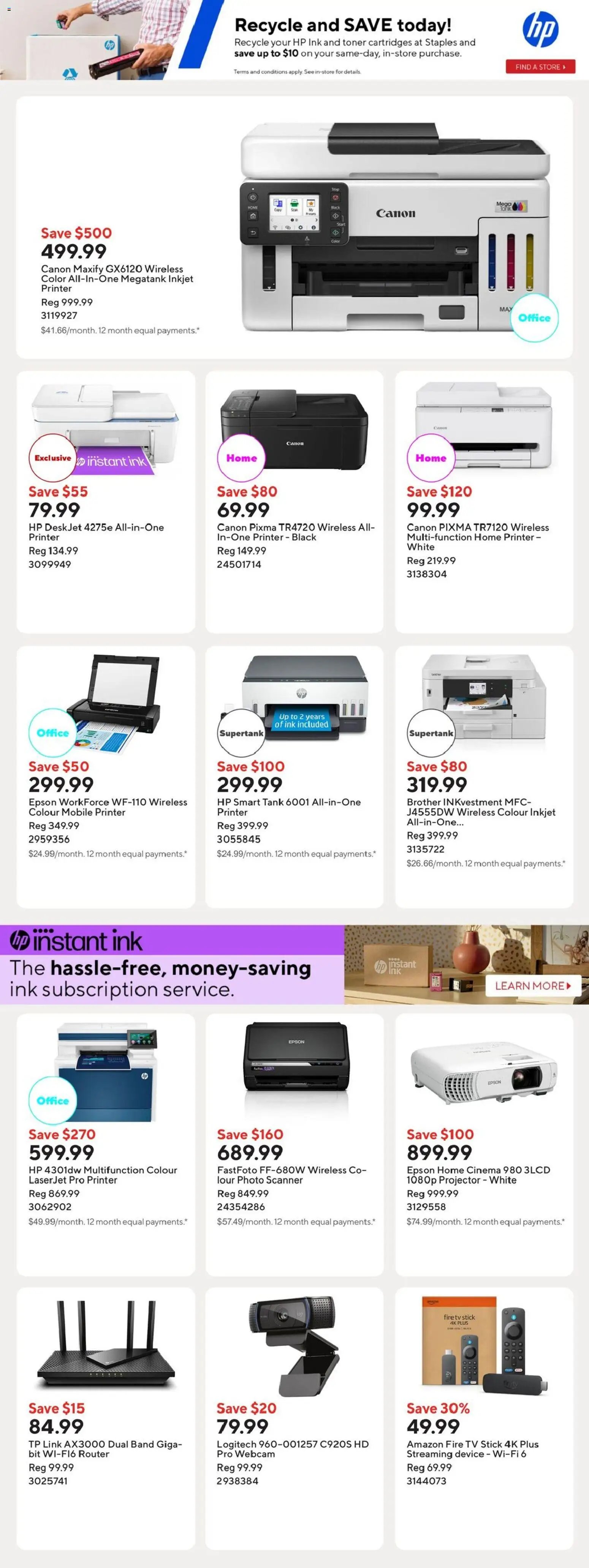 Staples weekly flyer / circulaire