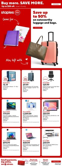 Staples weekly flyer / circulaire