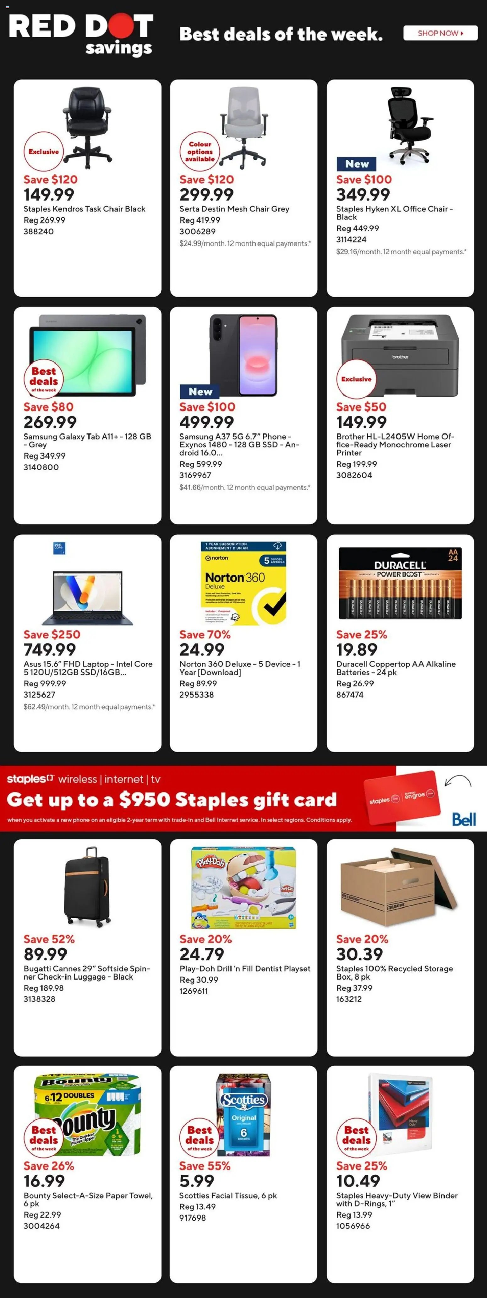 Staples weekly flyer / circulaire