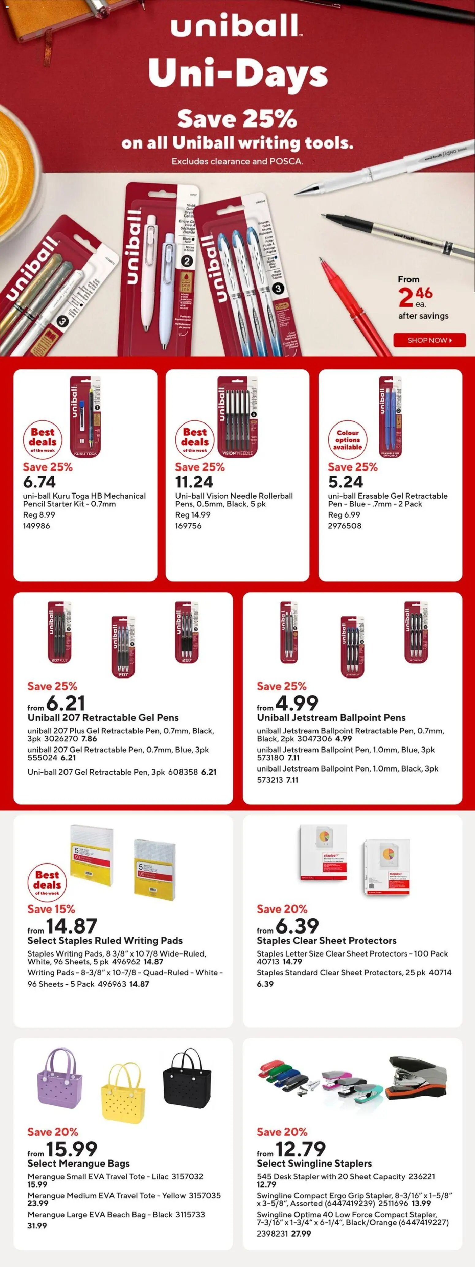 Staples weekly flyer / circulaire