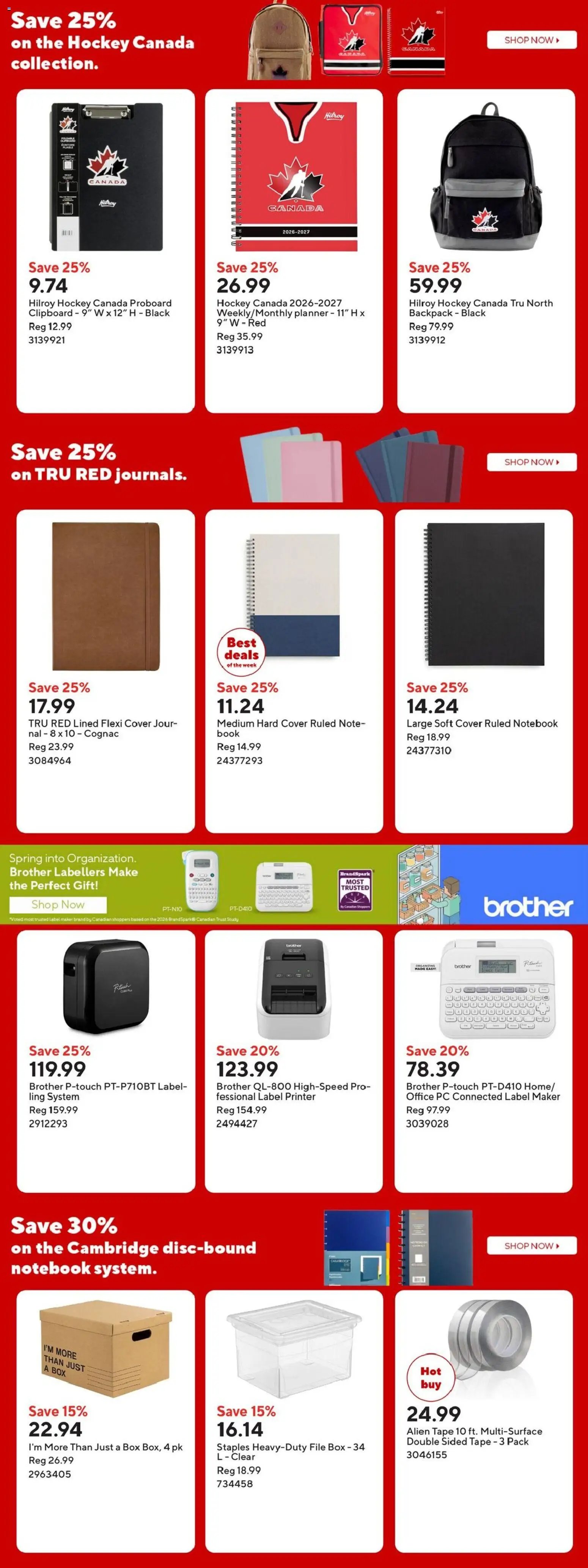 Staples weekly flyer / circulaire