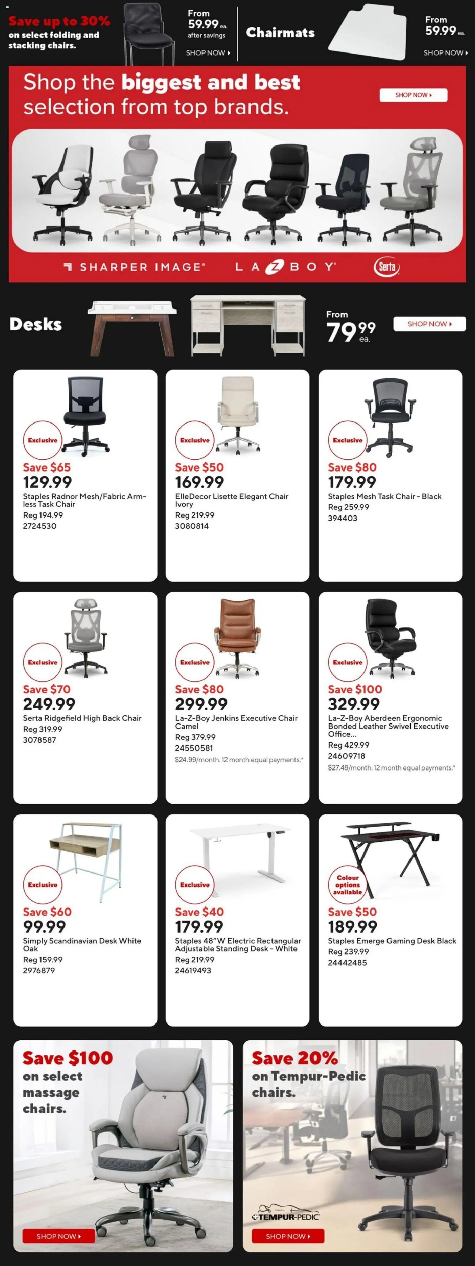 Staples weekly flyer / circulaire