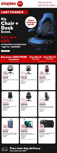 Staples weekly flyer / circulaire