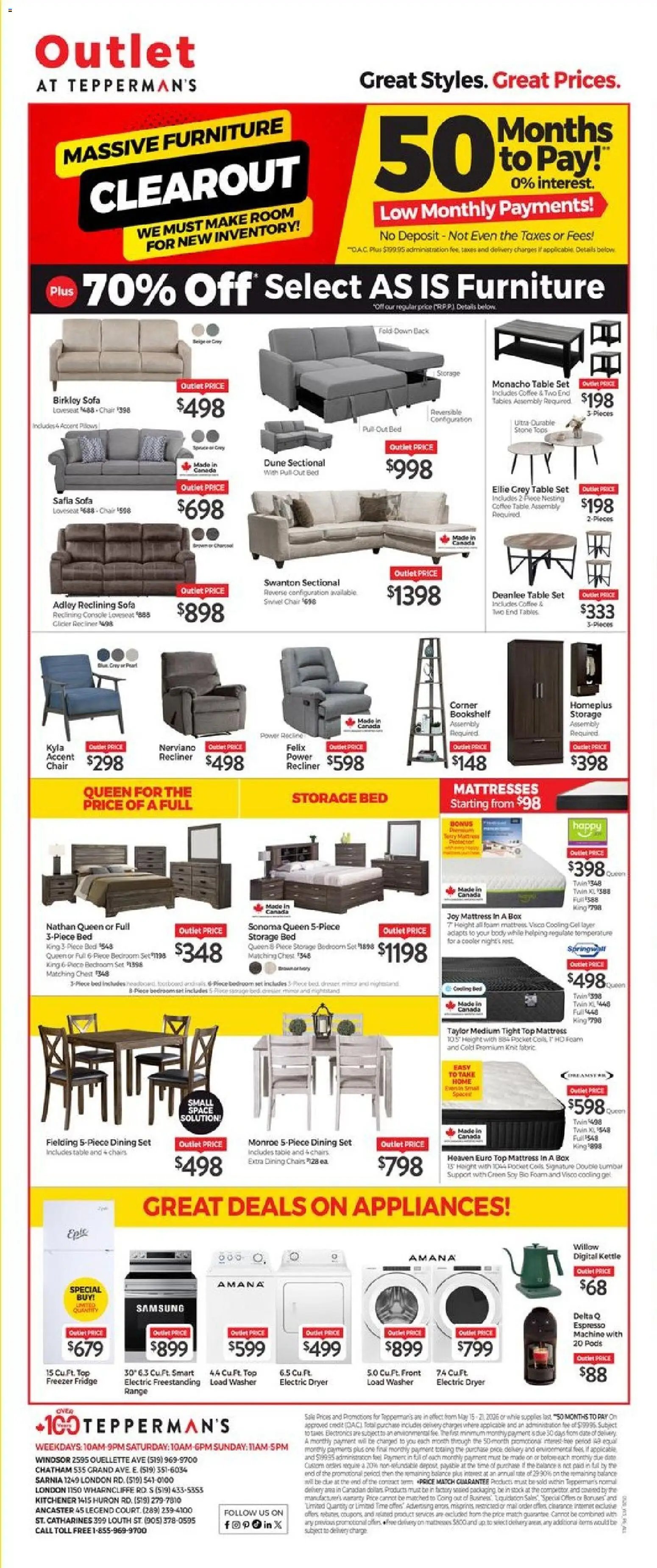 Tepperman's weekly flyer / circulaire