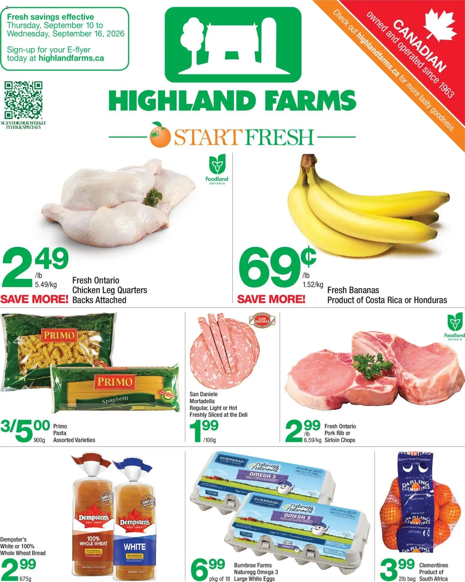 Highland Farms weekly flyer / circulaire