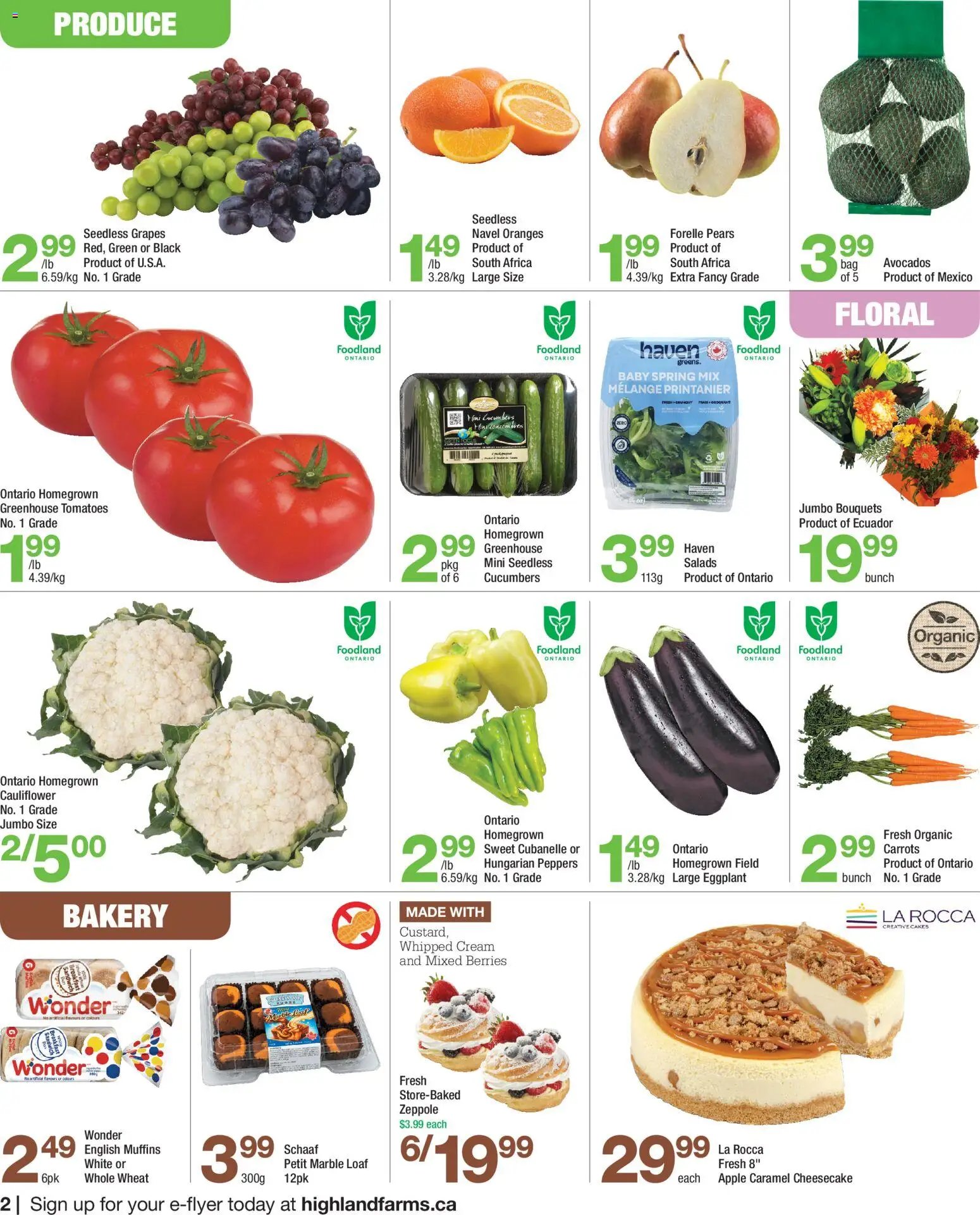 Highland Farms weekly flyer / circulaire