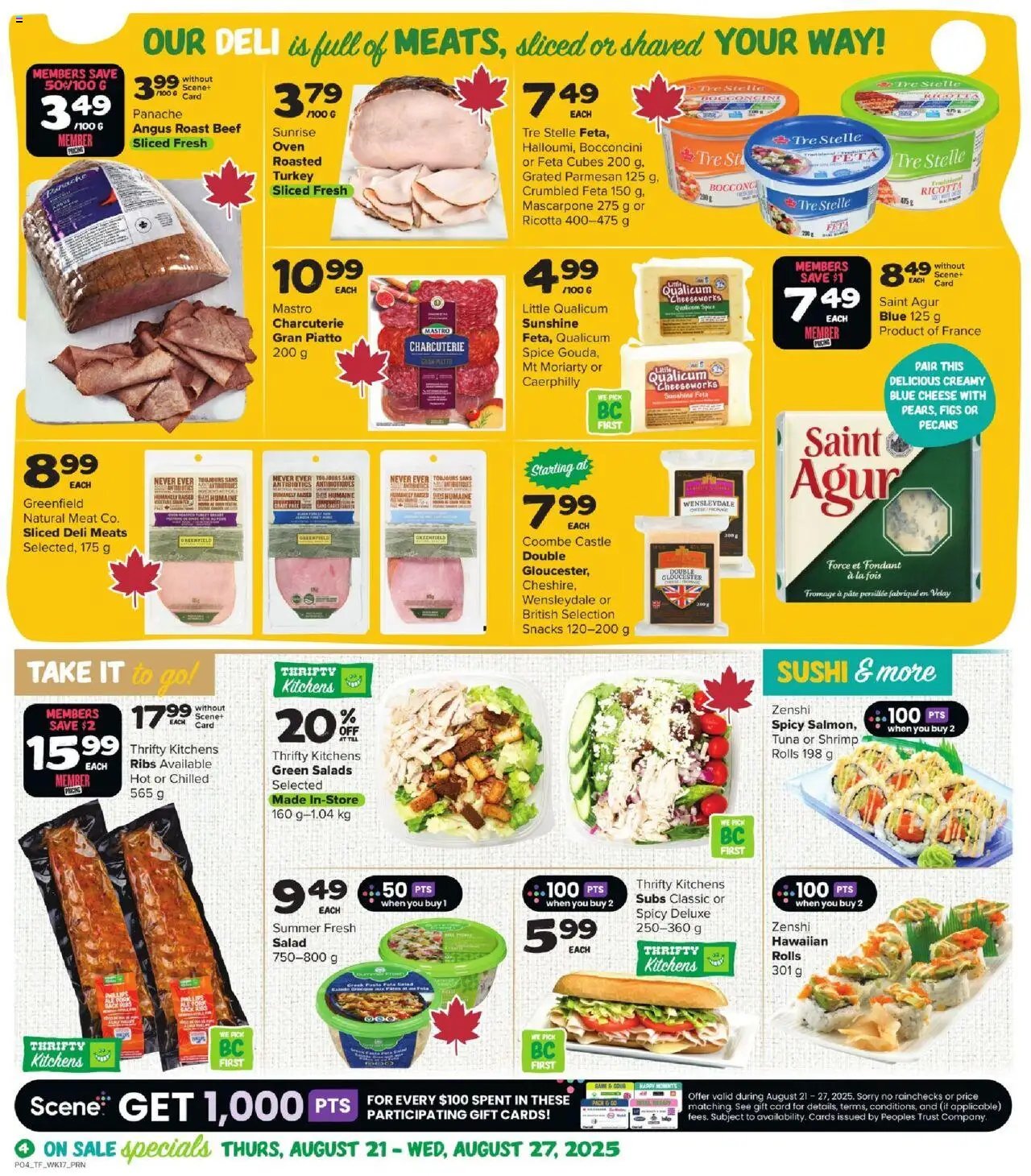 Thrifty Foods weekly flyer / circulaire