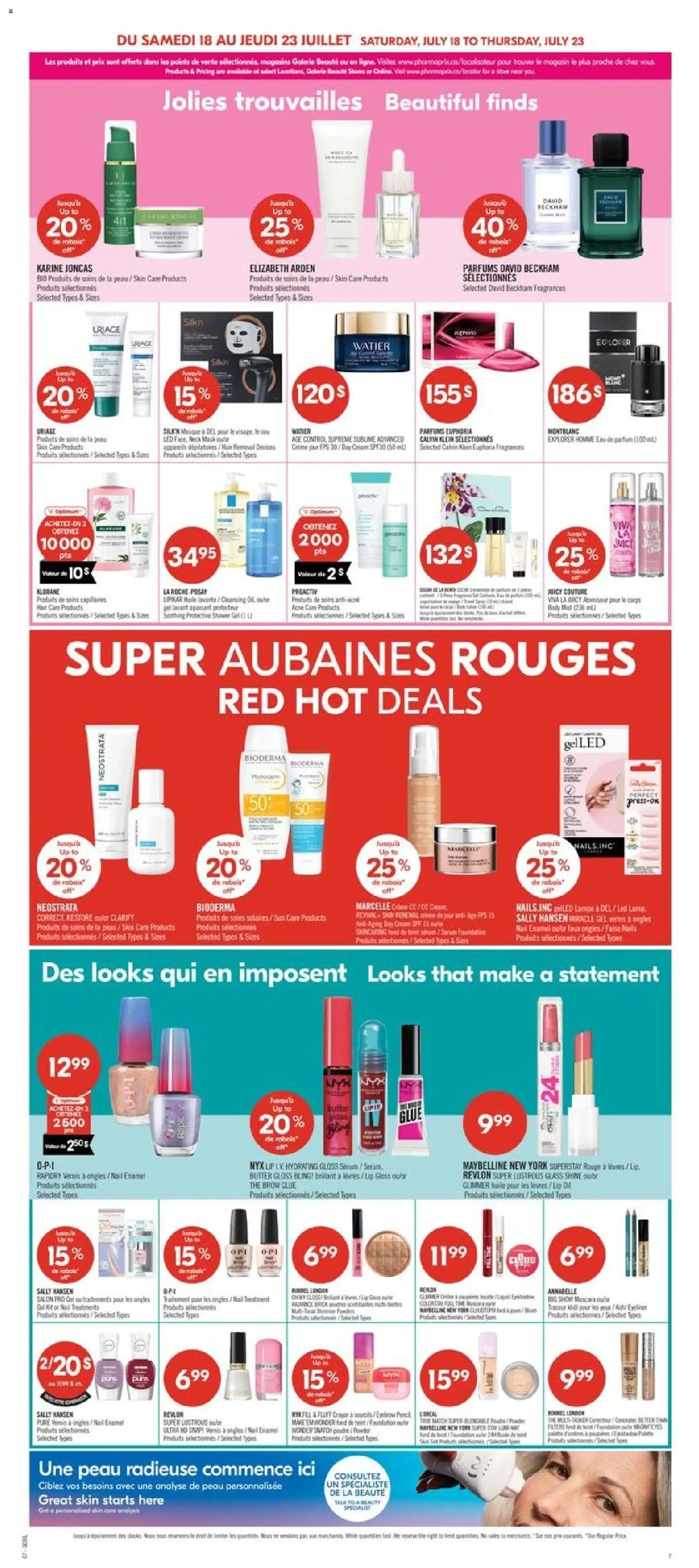 Pharmaprix weekly flyer / circulaire