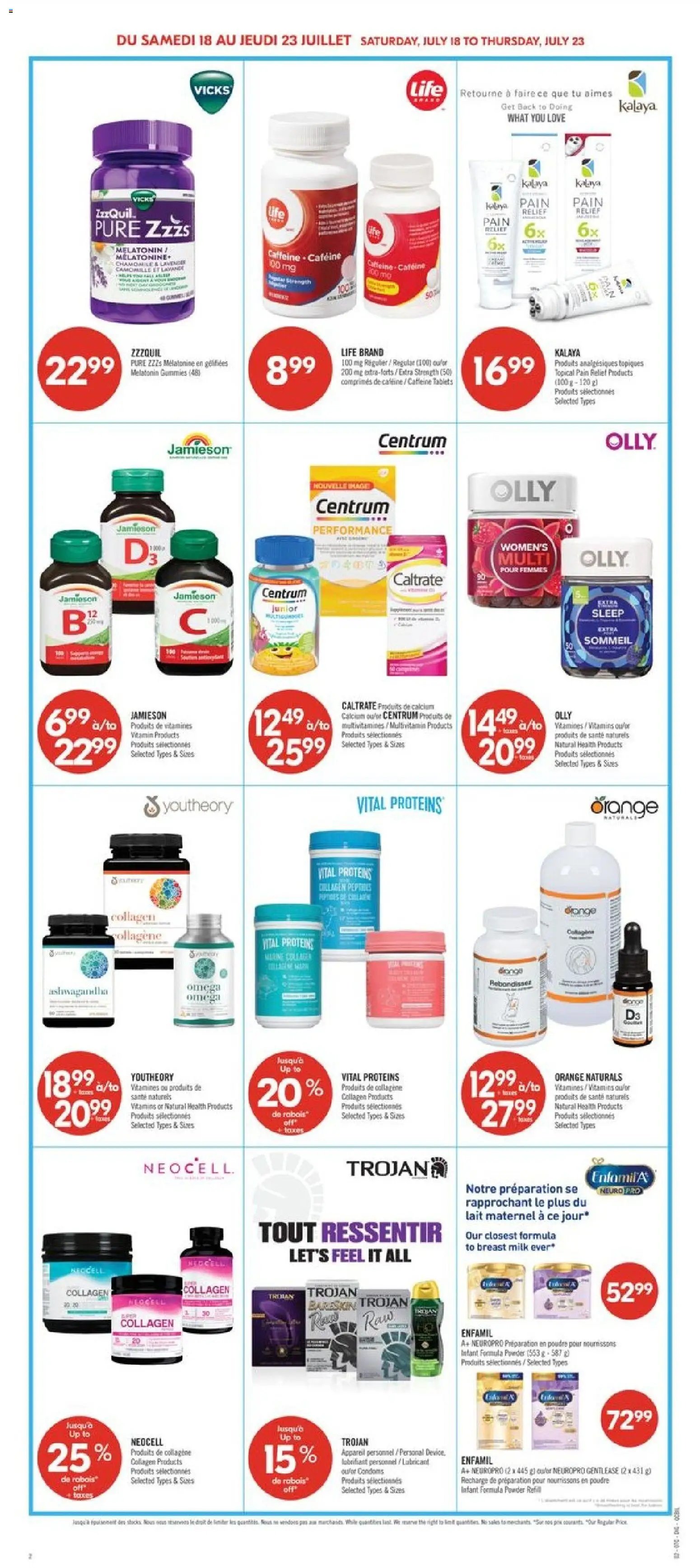 Pharmaprix weekly flyer / circulaire