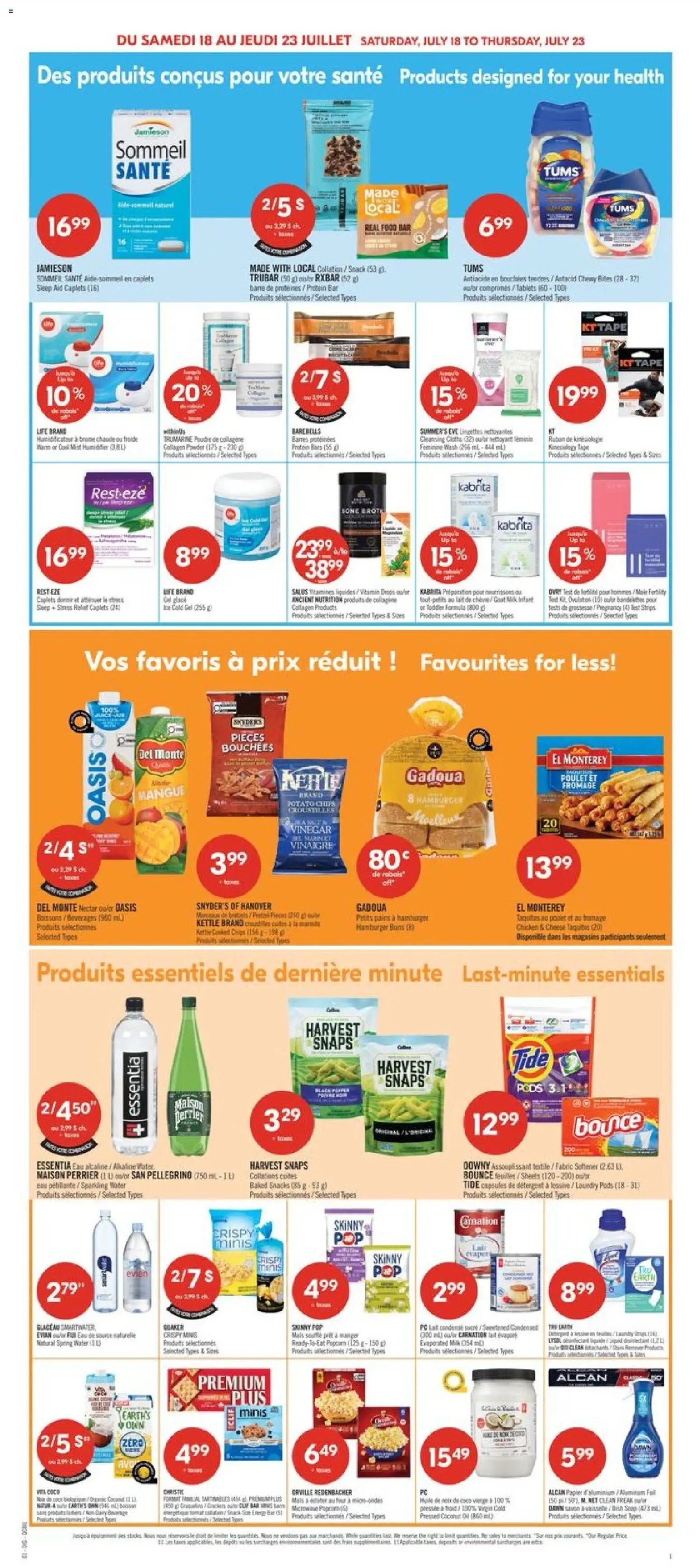 Pharmaprix weekly flyer / circulaire