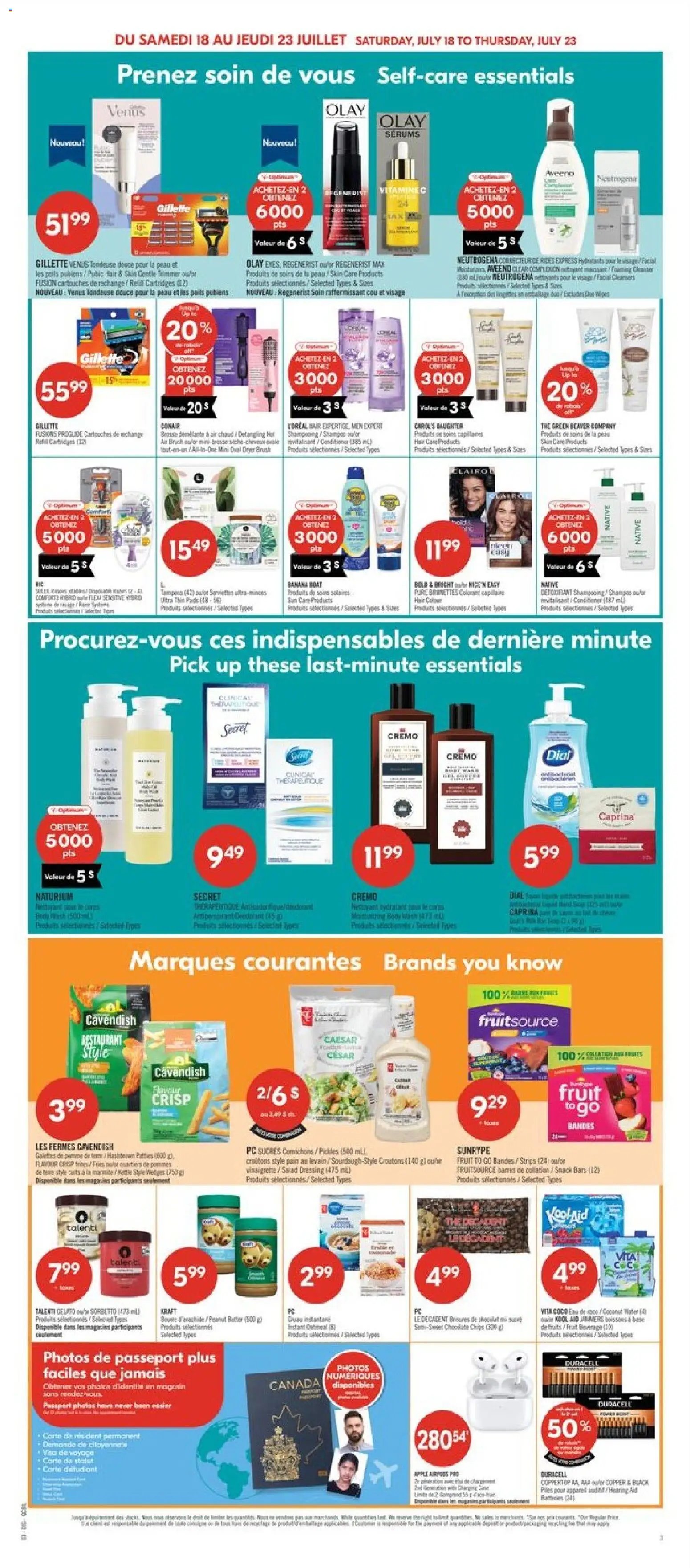 Pharmaprix weekly flyer / circulaire