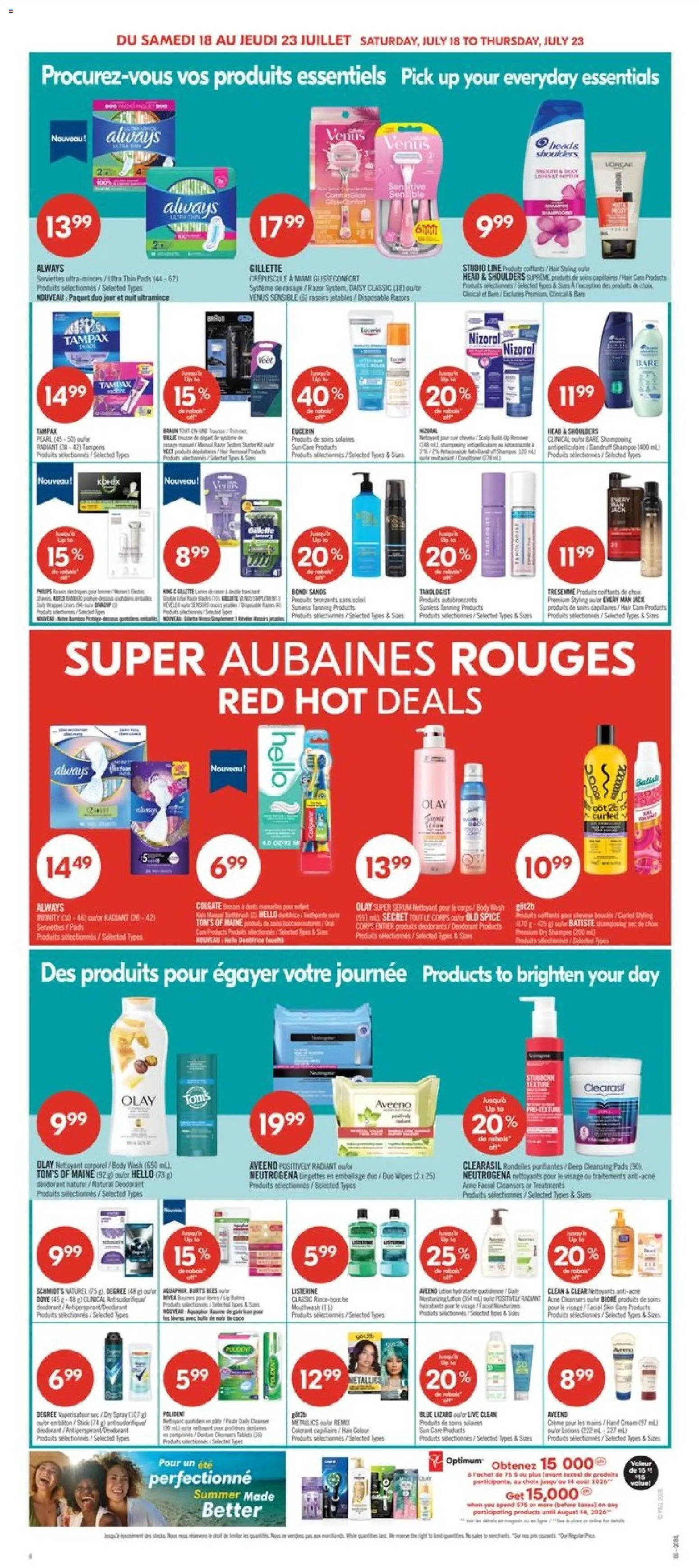 Pharmaprix weekly flyer / circulaire