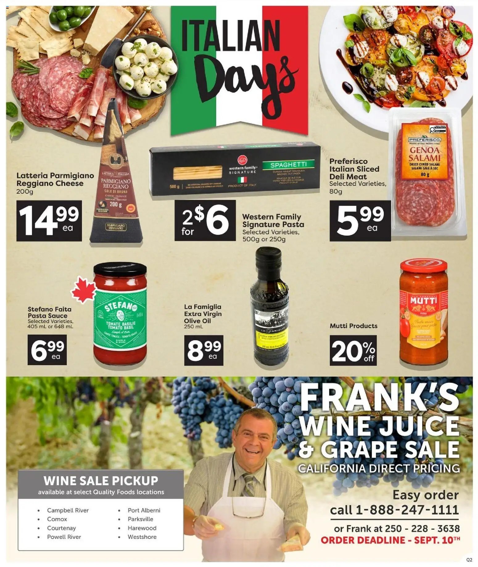 Quality Foods weekly flyer / circulaire